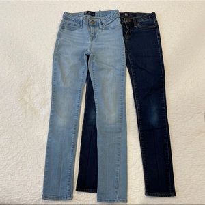 2 x $11 girls Gap Jeans